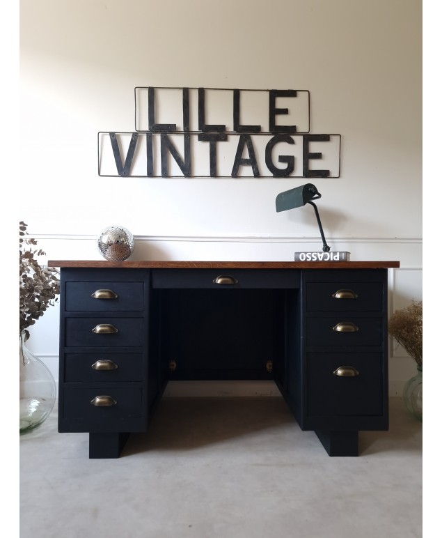 Bureau vintage noir