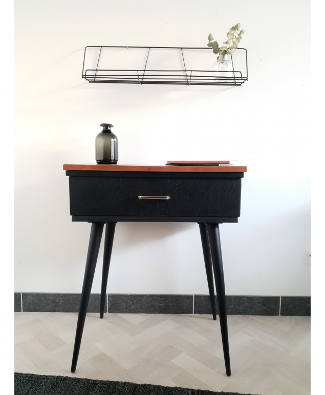 Bureau scandinave pieds compas vintage - Factory Vintage